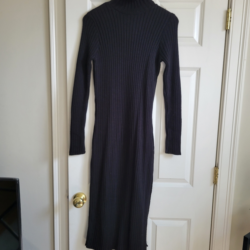 Turtleneck black sweater dress size medium